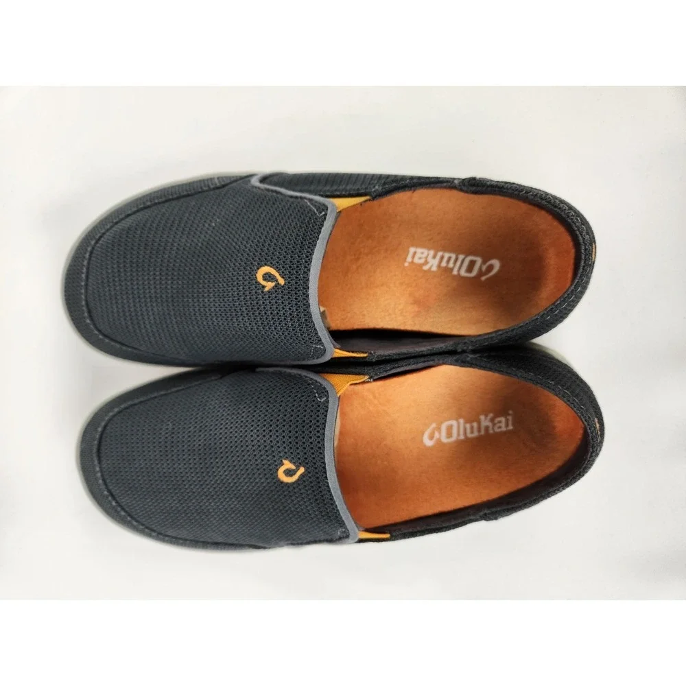 OluKai Nohea Mesh Mens US 7 Slip On Loafer Beach Shoes Women 8.5-9 Wide Sneakers